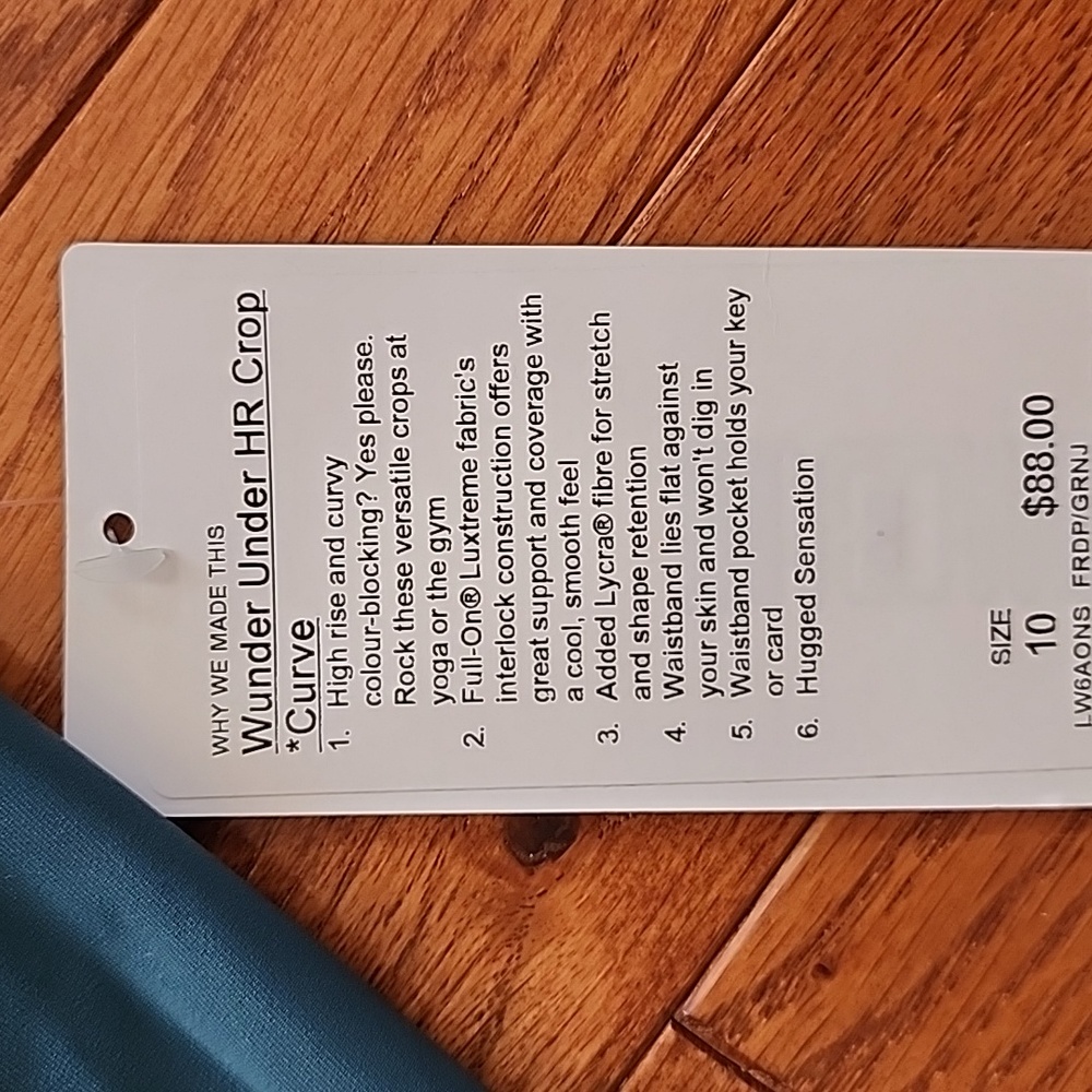 Lululemon Wunder Under HR Crop leggings